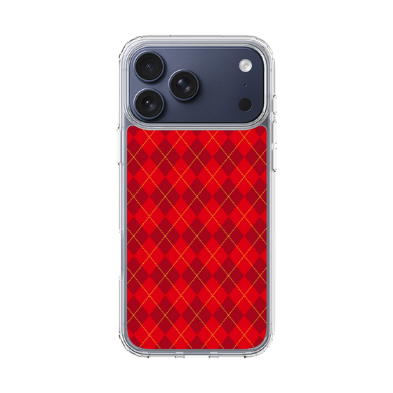 スリムプロテクションケース［ Argyle - Red ］
