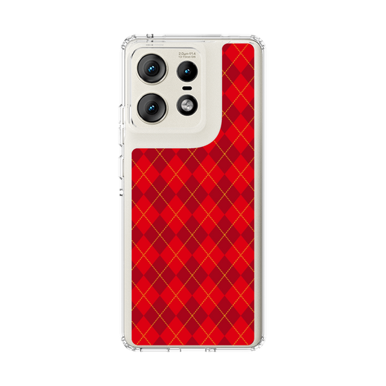 スリムプロテクションケース［ Argyle - Red ］