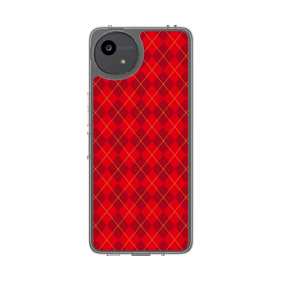 スリムプロテクションケース［ Argyle - Red ］