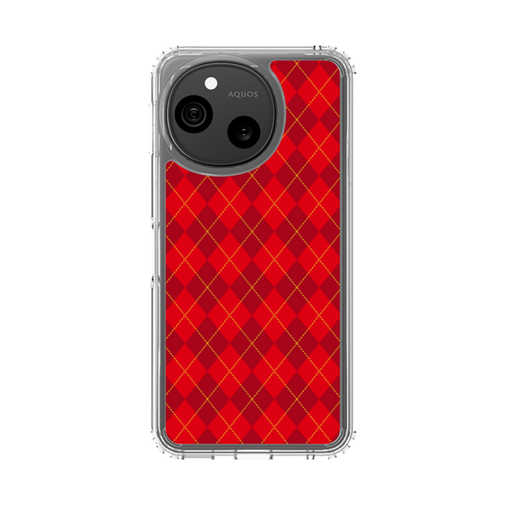 スリムプロテクションケース［ Argyle - Red ］