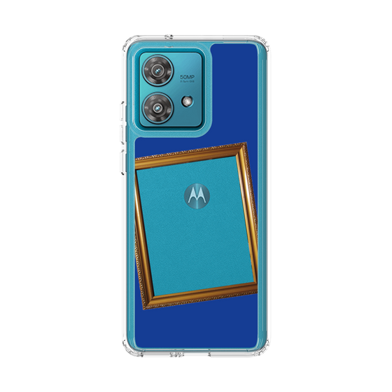 スリムプロテクションケース［ Photo Frame - Blue ］