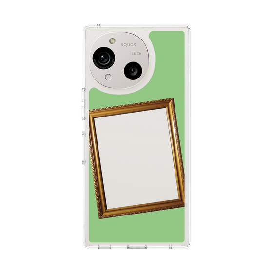 スリムプロテクションケース［ Photo Frame - Light Green ］