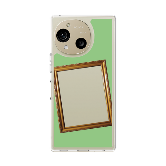 スリムプロテクションケース［ Photo Frame - Light Green ］