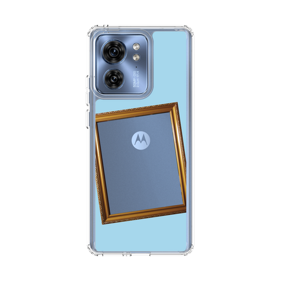 スリムプロテクションケース［ Photo Frame - Light Blue ］