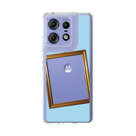 スリムプロテクションケース［ Photo Frame - Light Blue ］