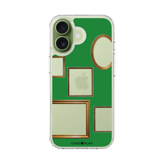 スリムプロテクションケース［ Photo Frames - Green ］