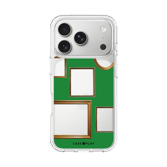 スリムプロテクションケース［ Photo Frames - Green ］