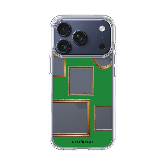 スリムプロテクションケース［ Photo Frames - Green ］