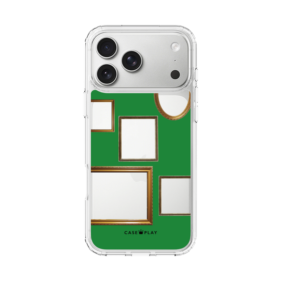 スリムプロテクションケース［ Photo Frames - Green ］