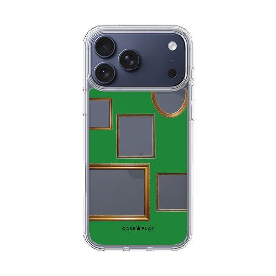 スリムプロテクションケース［ Photo Frames - Green ］