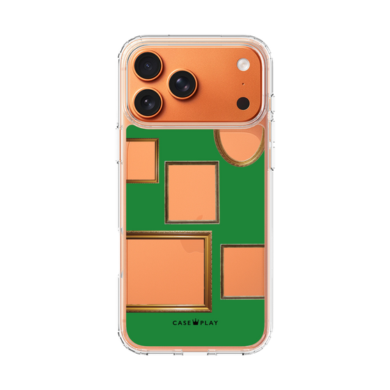 スリムプロテクションケース［ Photo Frames - Green ］