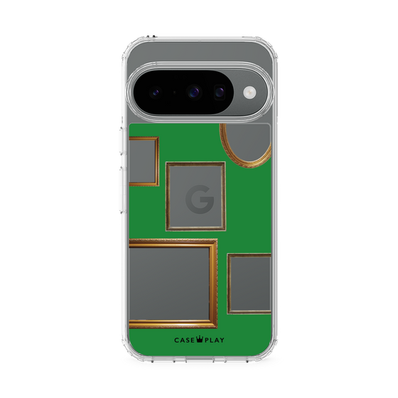 スリムプロテクションケース［ Photo Frames - Green ］