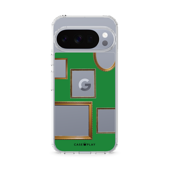 スリムプロテクションケース［ Photo Frames - Green ］
