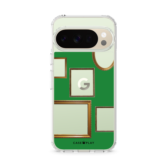 スリムプロテクションケース［ Photo Frames - Green ］