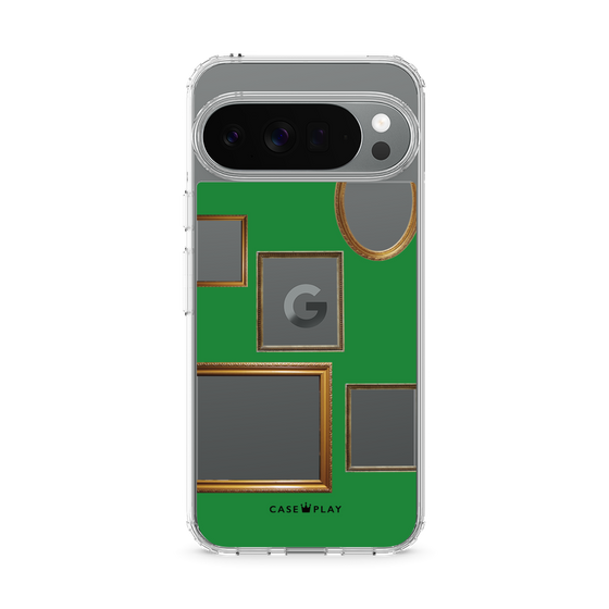 スリムプロテクションケース［ Photo Frames - Green ］