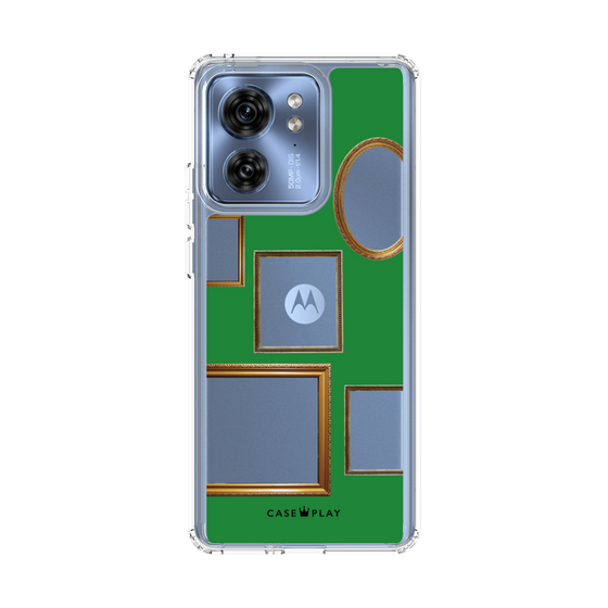 スリムプロテクションケース［ Photo Frames - Green ］