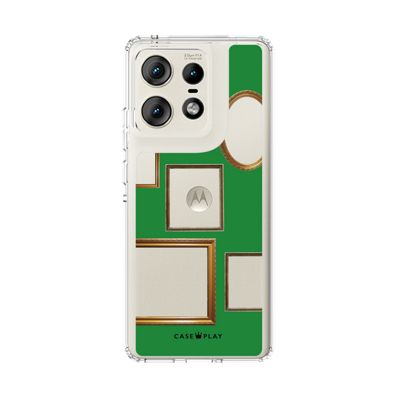 スリムプロテクションケース［ Photo Frames - Green ］