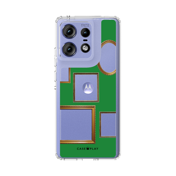 スリムプロテクションケース［ Photo Frames - Green ］