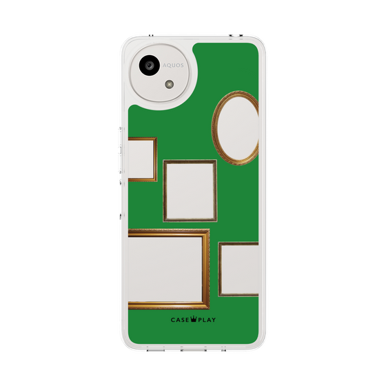 スリムプロテクションケース［ Photo Frames - Green ］