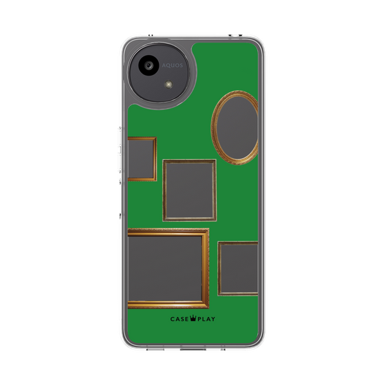 スリムプロテクションケース［ Photo Frames - Green ］
