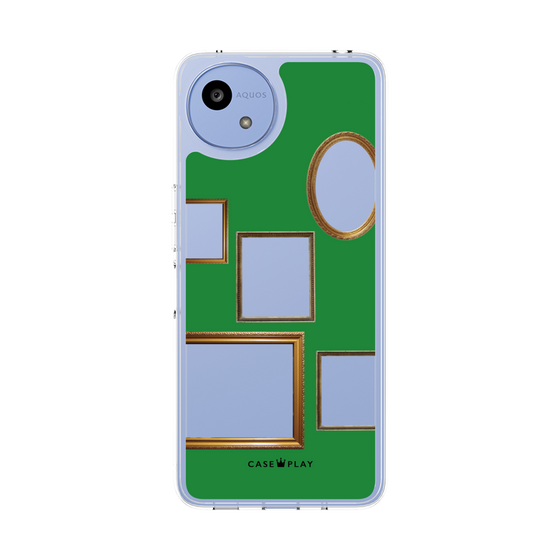 スリムプロテクションケース［ Photo Frames - Green ］
