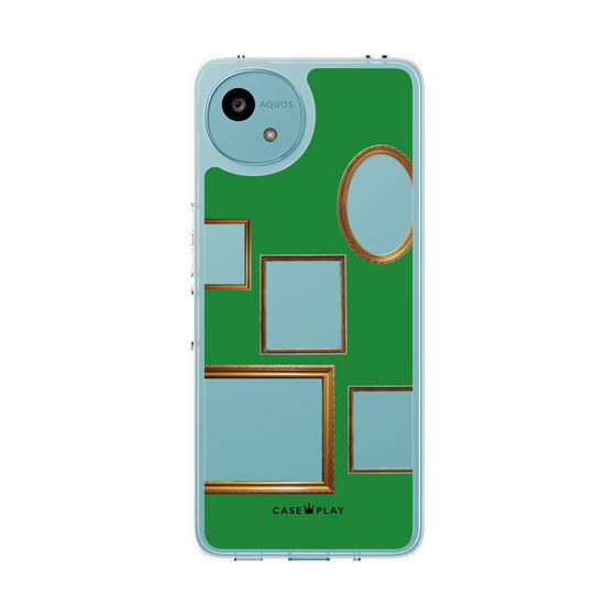 スリムプロテクションケース［ Photo Frames - Green ］