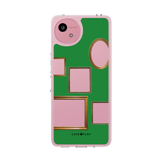 スリムプロテクションケース［ Photo Frames - Green ］