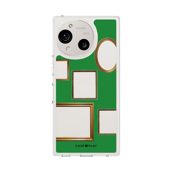 スリムプロテクションケース［ Photo Frames - Green ］