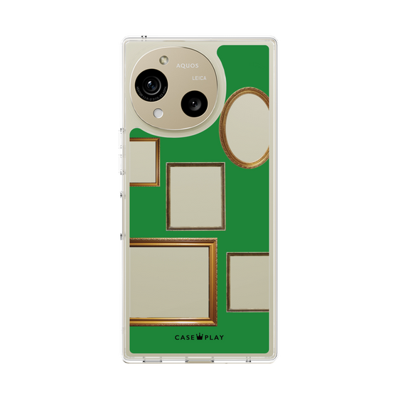 スリムプロテクションケース［ Photo Frames - Green ］