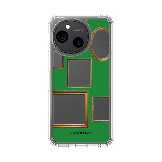 スリムプロテクションケース［ Photo Frames - Green ］