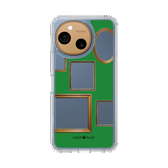 スリムプロテクションケース［ Photo Frames - Green ］