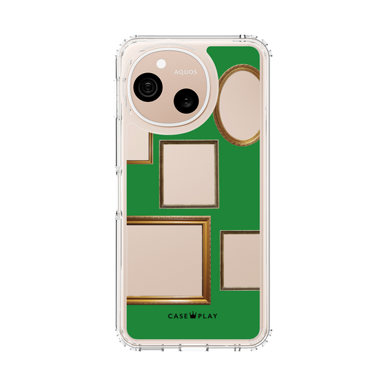 スリムプロテクションケース［ Photo Frames - Green ］