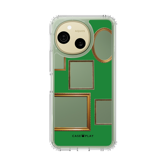 スリムプロテクションケース［ Photo Frames - Green ］