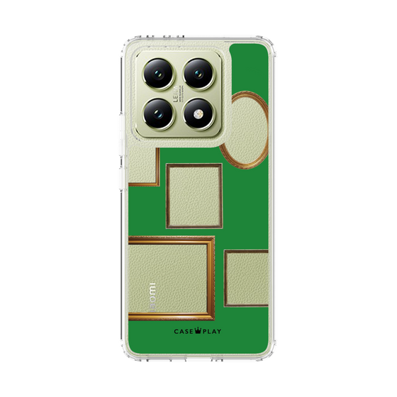 スリムプロテクションケース［ Photo Frames - Green ］
