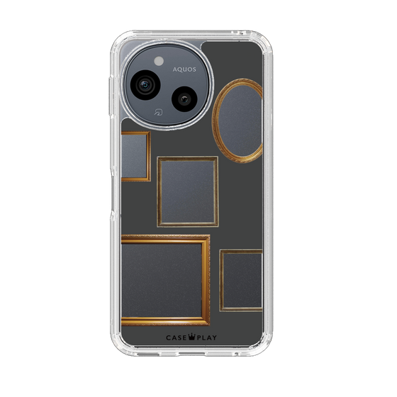 スリムプロテクションケース［ Photo Frames - Gray ］