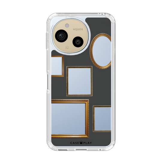 スリムプロテクションケース［ Photo Frames - Gray ］