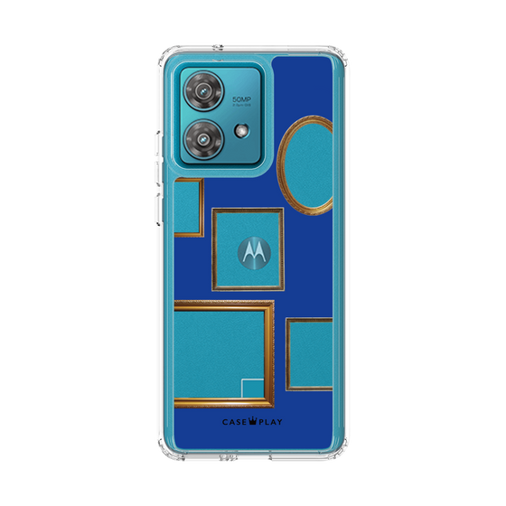 スリムプロテクションケース［ Photo Frames - Blue ］