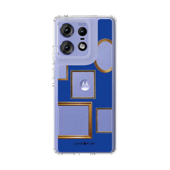 スリムプロテクションケース［ Photo Frames - Blue ］