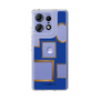 スリムプロテクションケース［ Photo Frames - Blue ］