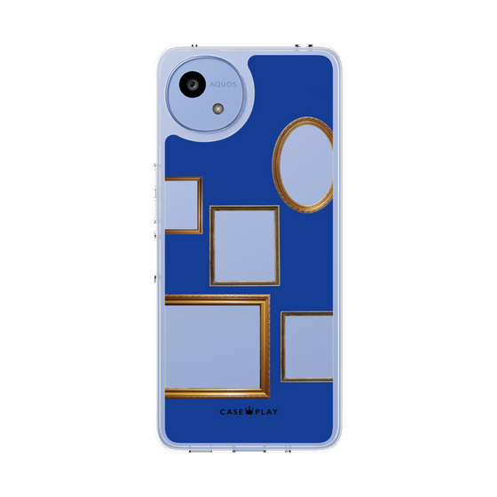 スリムプロテクションケース［ Photo Frames - Blue ］