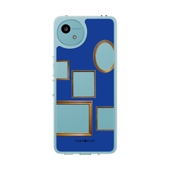 スリムプロテクションケース［ Photo Frames - Blue ］