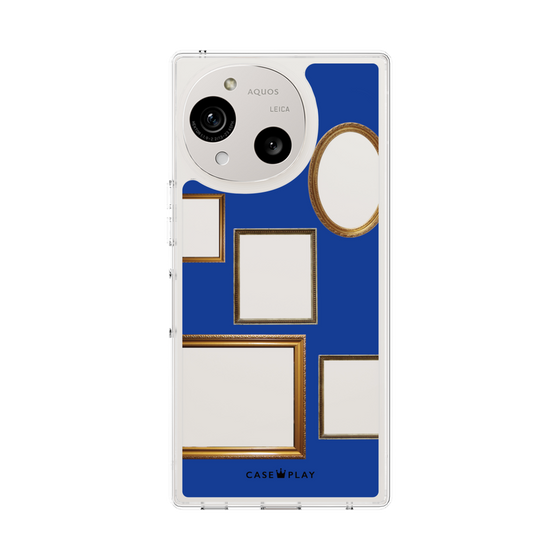 スリムプロテクションケース［ Photo Frames - Blue ］