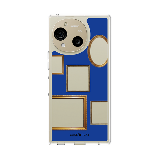 スリムプロテクションケース［ Photo Frames - Blue ］