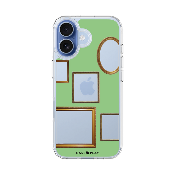 スリムプロテクションケース［ Photo Frames - Light Green ］