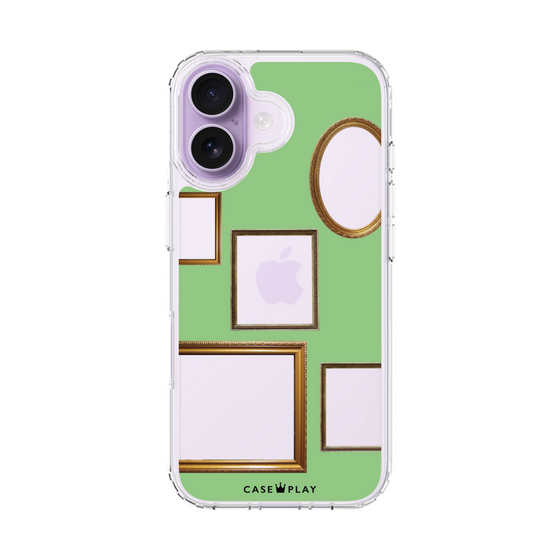 スリムプロテクションケース［ Photo Frames - Light Green ］