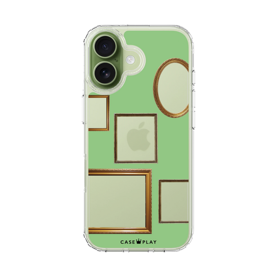 スリムプロテクションケース［ Photo Frames - Light Green ］