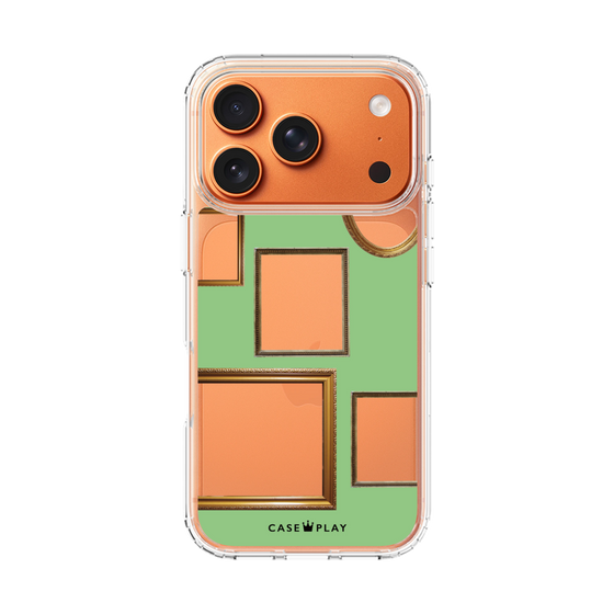 スリムプロテクションケース［ Photo Frames - Light Green ］