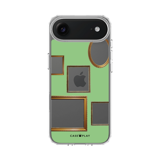 スリムプロテクションケース［ Photo Frames - Light Green ］
