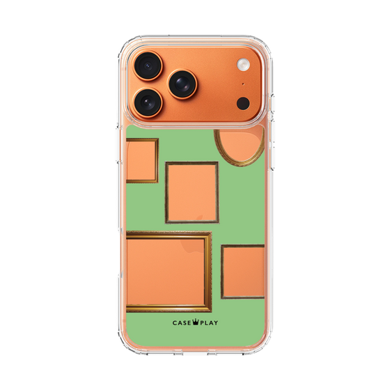 スリムプロテクションケース［ Photo Frames - Light Green ］