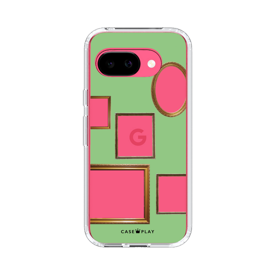 スリムプロテクションケース［ Photo Frames - Light Green ］